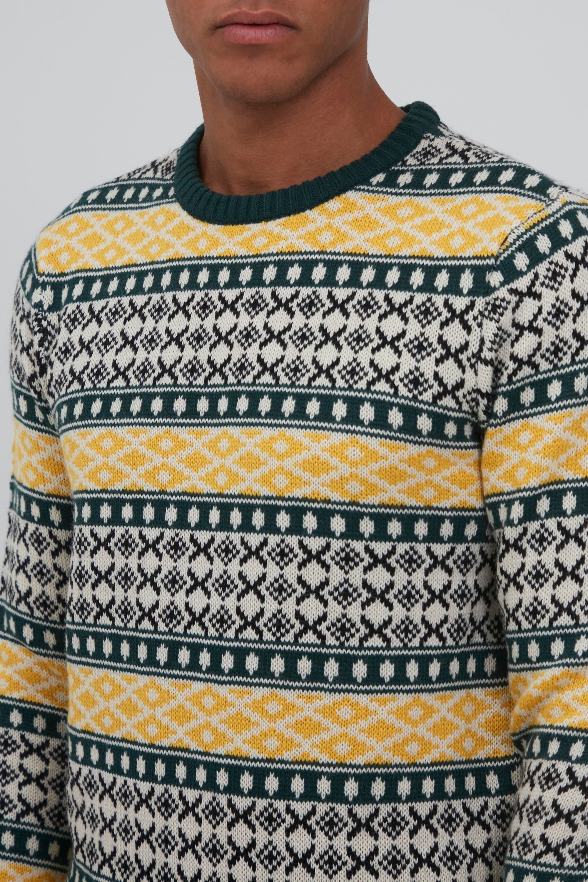 Blend Norwegerpullover BHTjorben Stilvoller Norweger-Pullover mit Rundhalsausschnitt