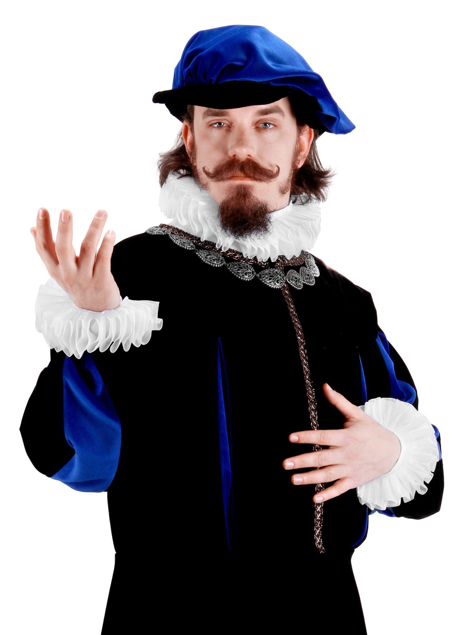 Elope Piraten-Kostüm Renaissance Accessoire Set, Kragen und Manschetten als perfekte Kostümergänzung