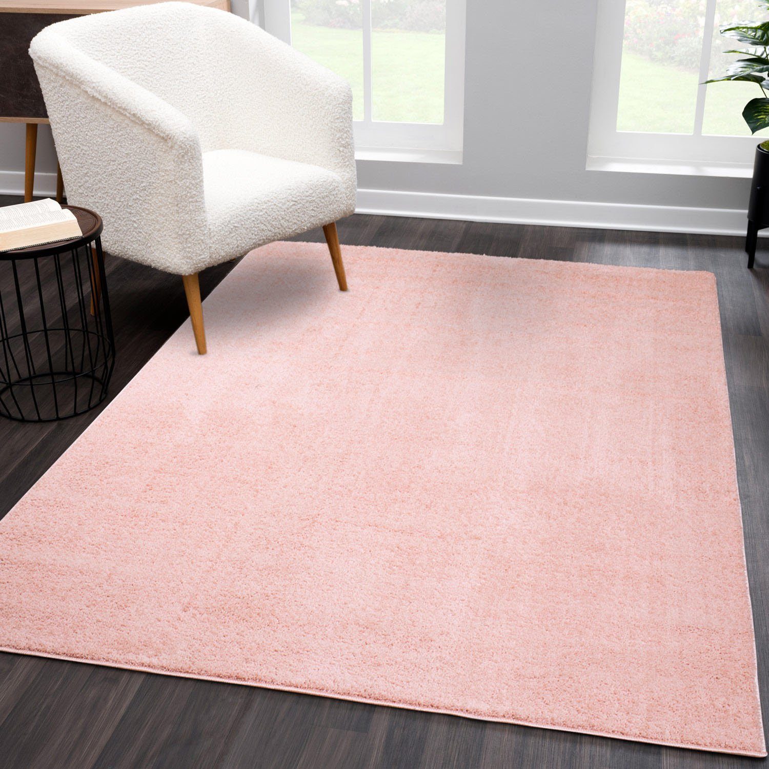 Softshine Höhe: mm, Teppich weich, Hochflor, 2236, City, 14 Uni-Farben rechteckig, besonders Carpet