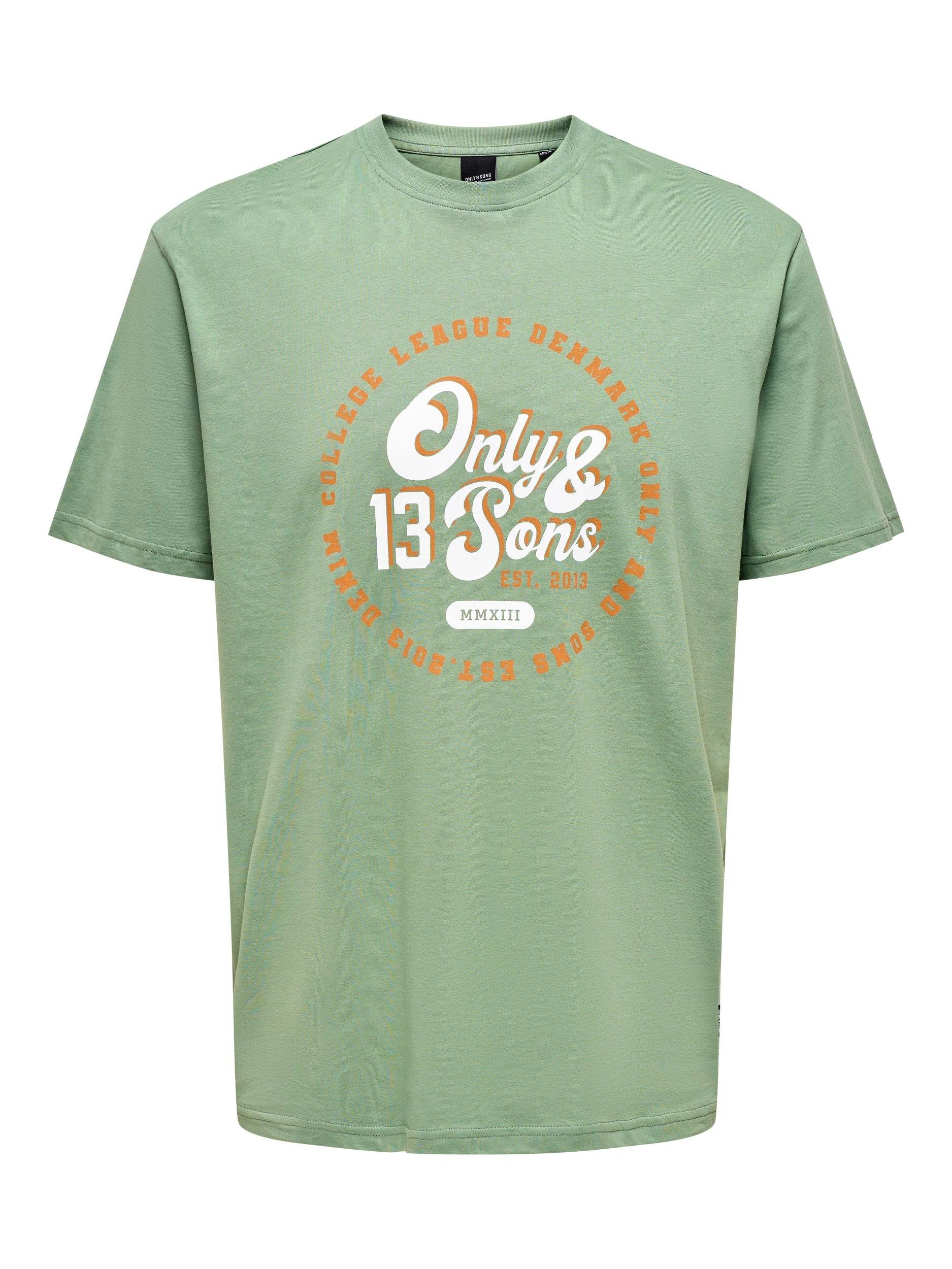 ONLY & SONS Rundhalsshirt ONSLENNY LIFE REG VINTAGE PRINT TEE NOOS