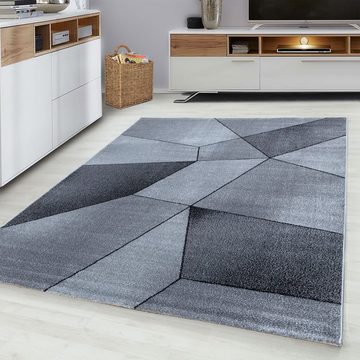 Teppich Kurzflor Teppich Balia Grau, Teppich Boss, rechteckig, Höhe: 10 mm