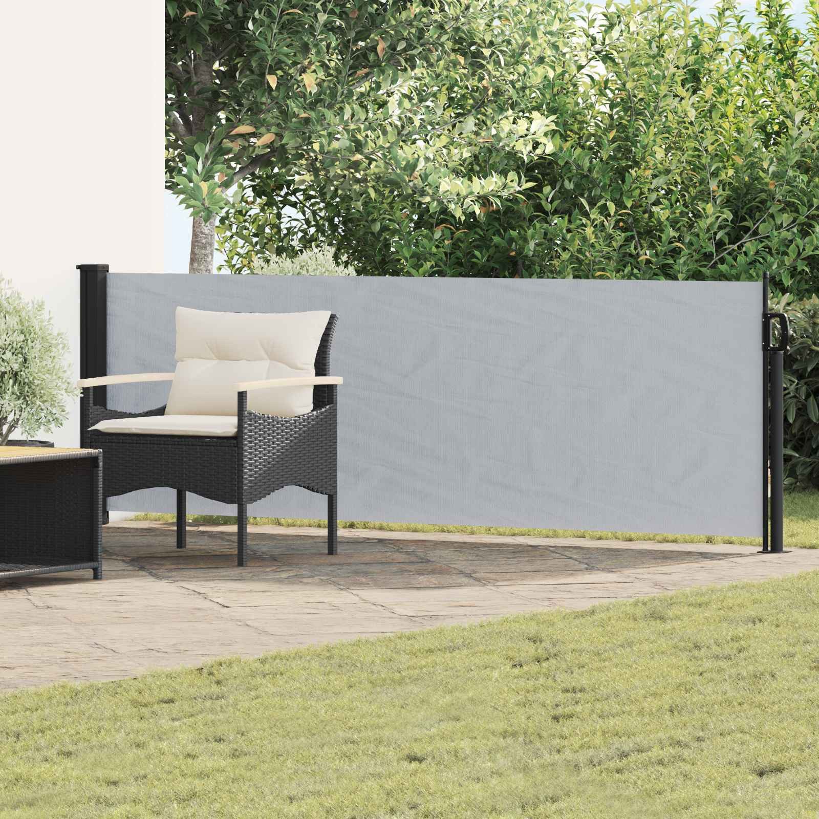 vidaXL Seitenmarkise Ausziehbare Seitenmarkise 300 x 100 cm Polyester Rechteckig (1-St)