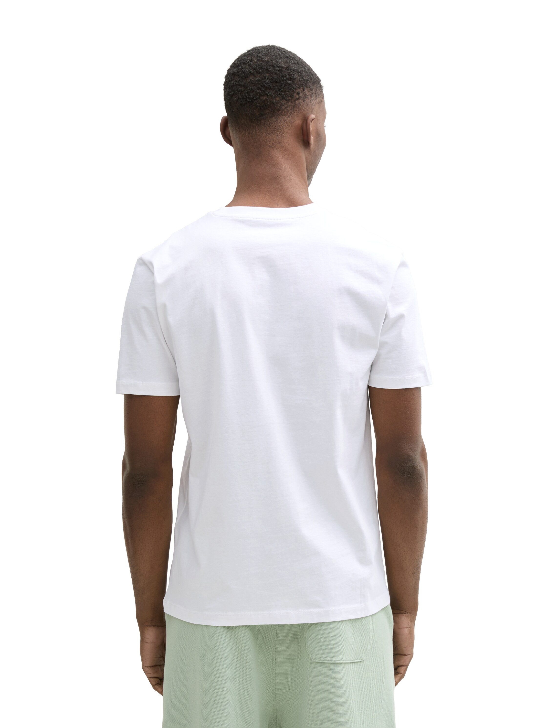 TOM TAILOR Denim T-Shirt mit verschiedenen günstig online kaufen
