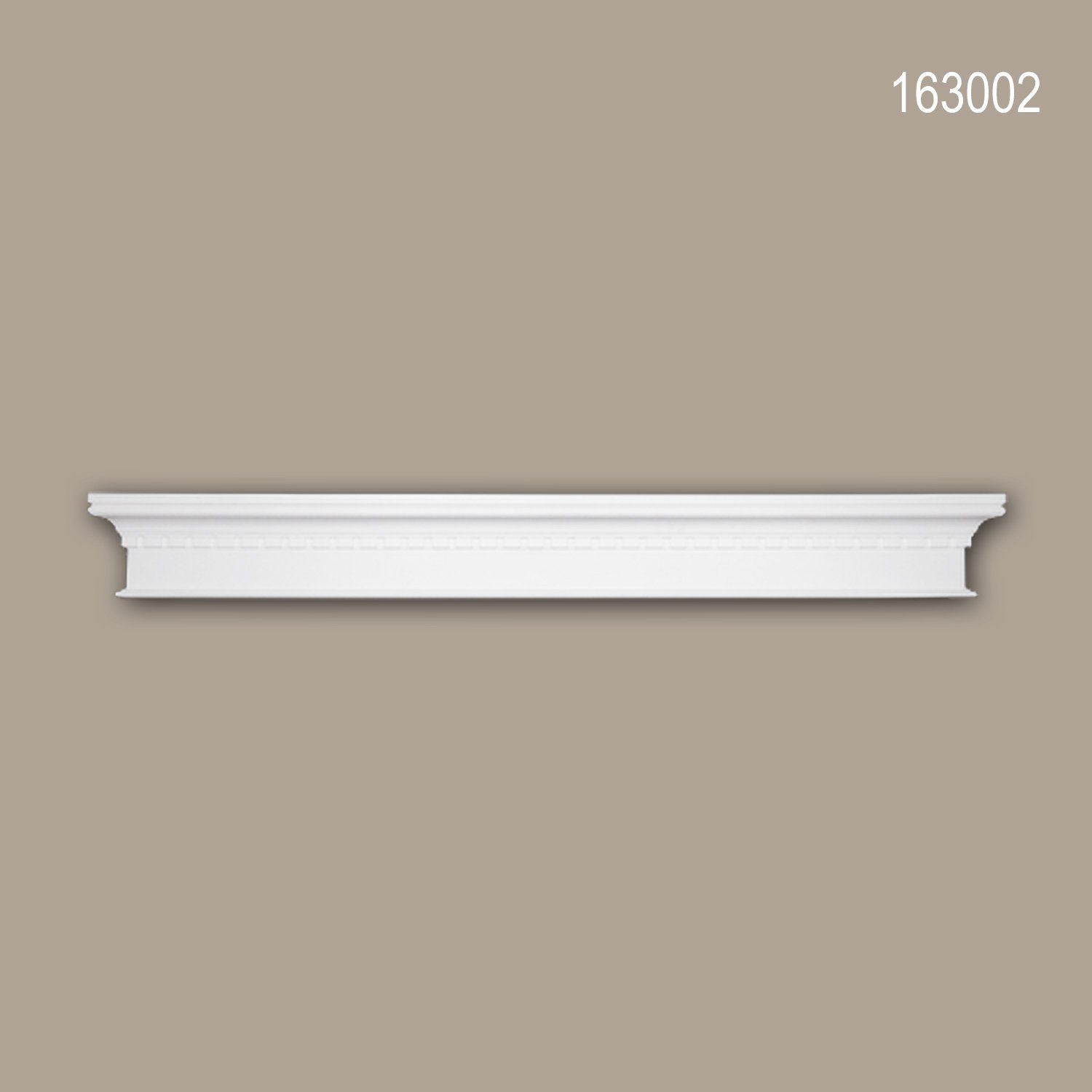 Profhome Wanddekoobjekt 163002 (Pediment, 1 St., Türaufsatz, Schmuckelement, Verzierung, Türumrandung), weiß, vorgrundiert, Stil: Zeitlos / Klassisch