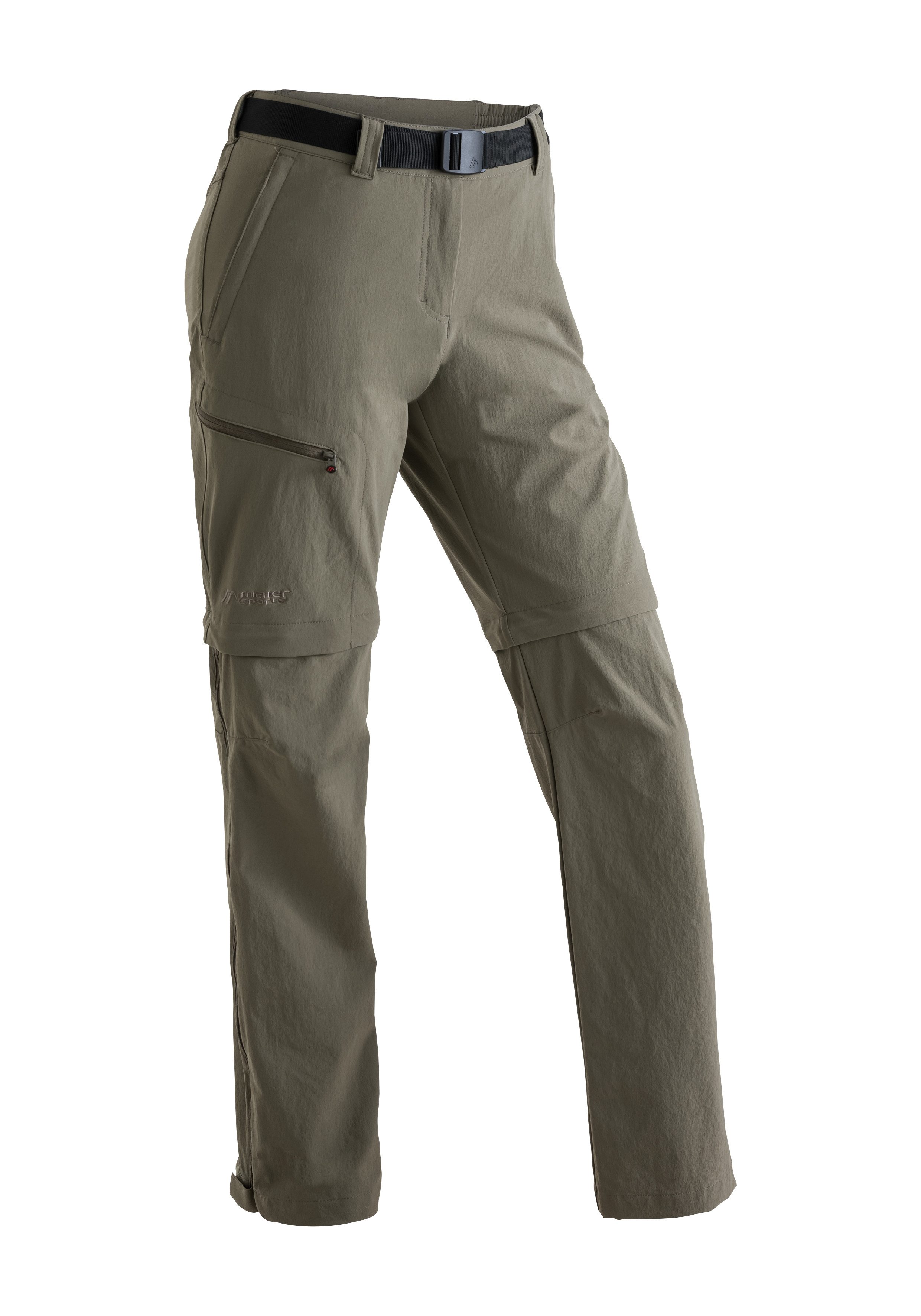 Maier Sports Outdoorhose Nata Damen Zip-Off Wanderhose, atmungsaktive Trekkinghose, Regular Fit