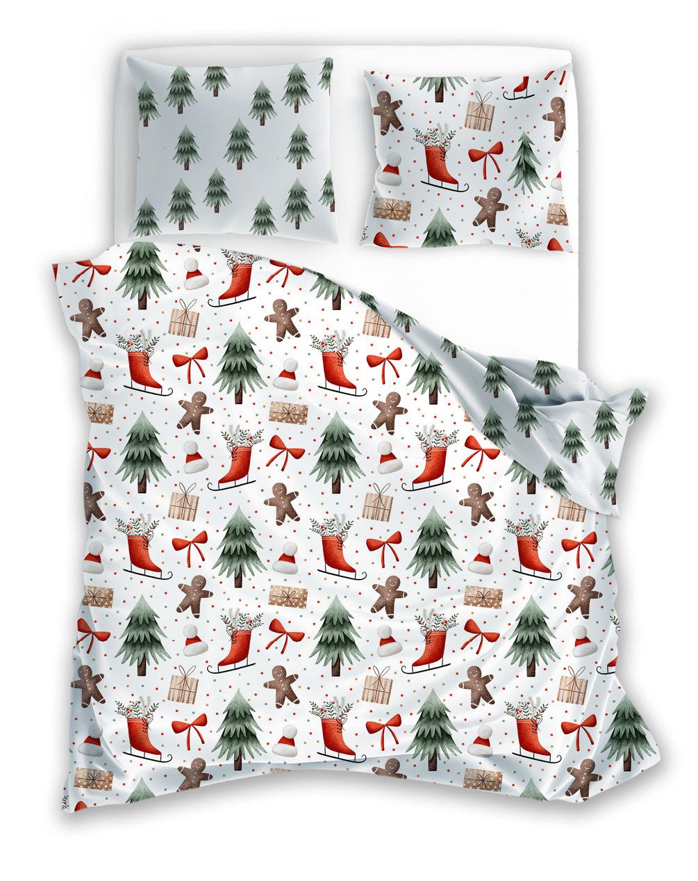 texpot Bettwäsche Weihnachten Winter Wendebettwäsche Garnitur, Baumwolle, 2 günstig online kaufen