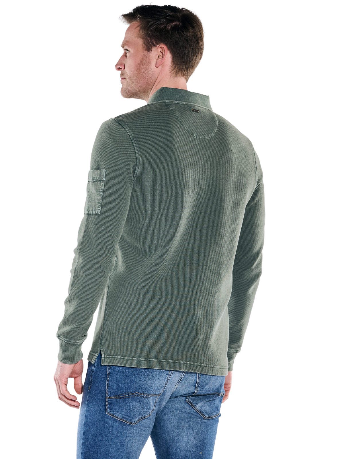 Engbers Sweatshirt Herren Rugby-Shirt, Dunkelgruen günstig online kaufen