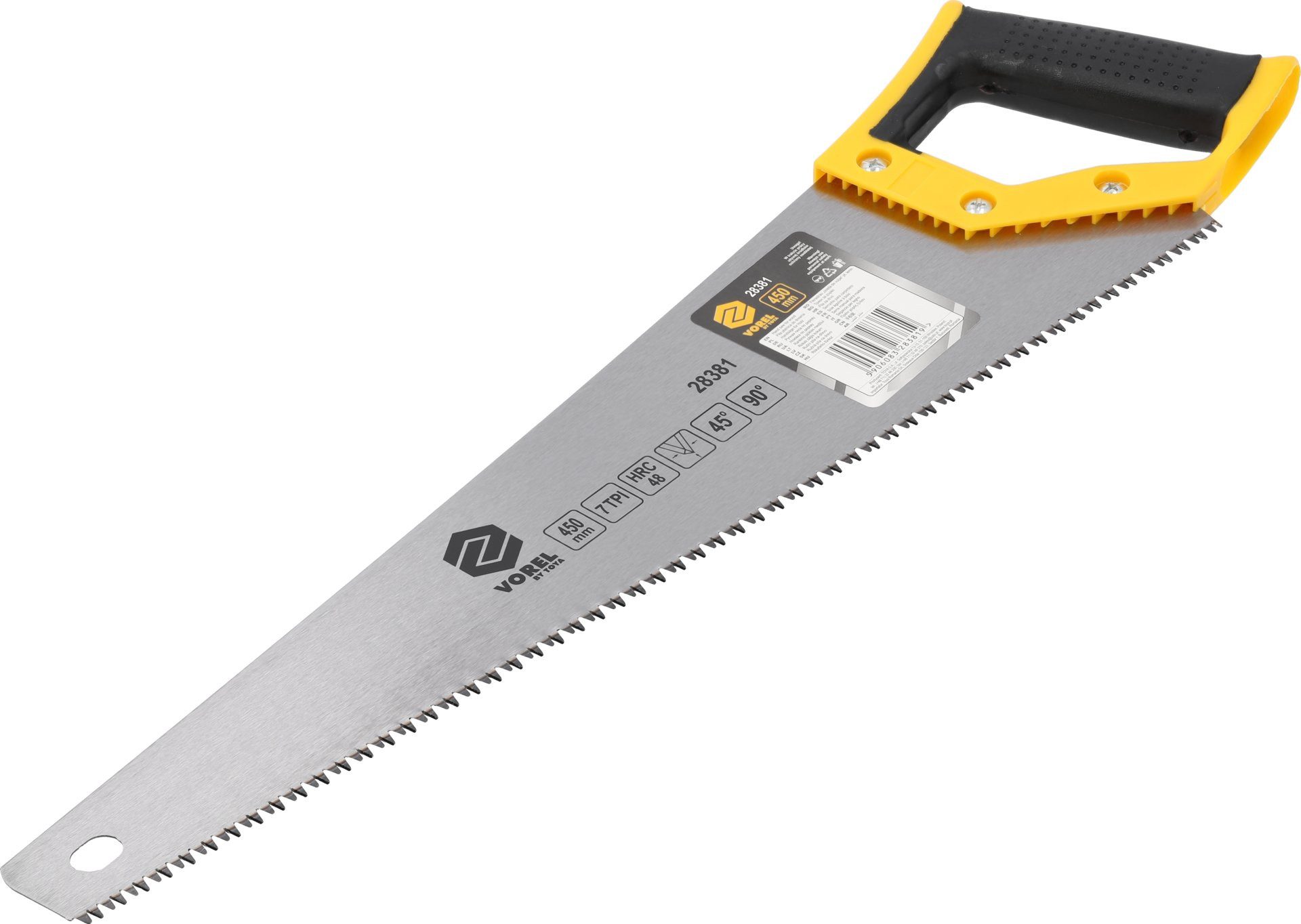 TRIZERATOP Handsäge Handsäge 450 mm mit 3-fach geschliffenen Zähnen, 7 TPI (Handsäge 450 mm mit 3-fach geschliffenen Zähnen, 7 TPI), Stabil