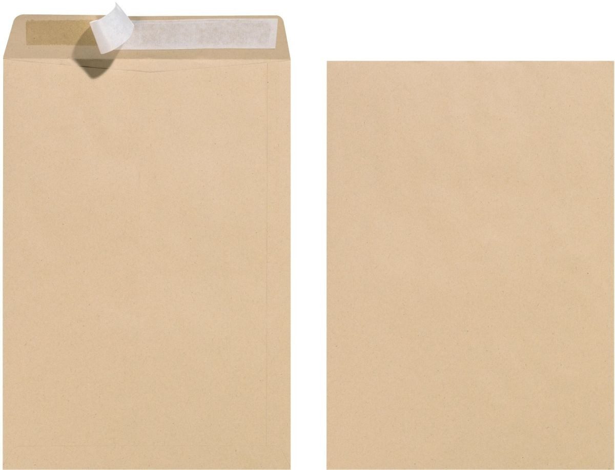 Herlitz Versandtasche Versandtaschen C4 Haftklebung VE=25 Stück braun 90g/qm