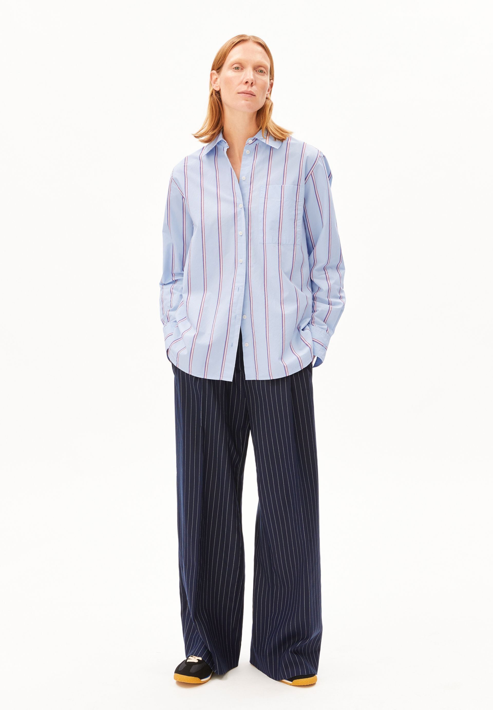 Armedangels Langarmbluse STRIPE LOOSE Bluse aus Bio-Baumwolle Loose Fit günstig online kaufen