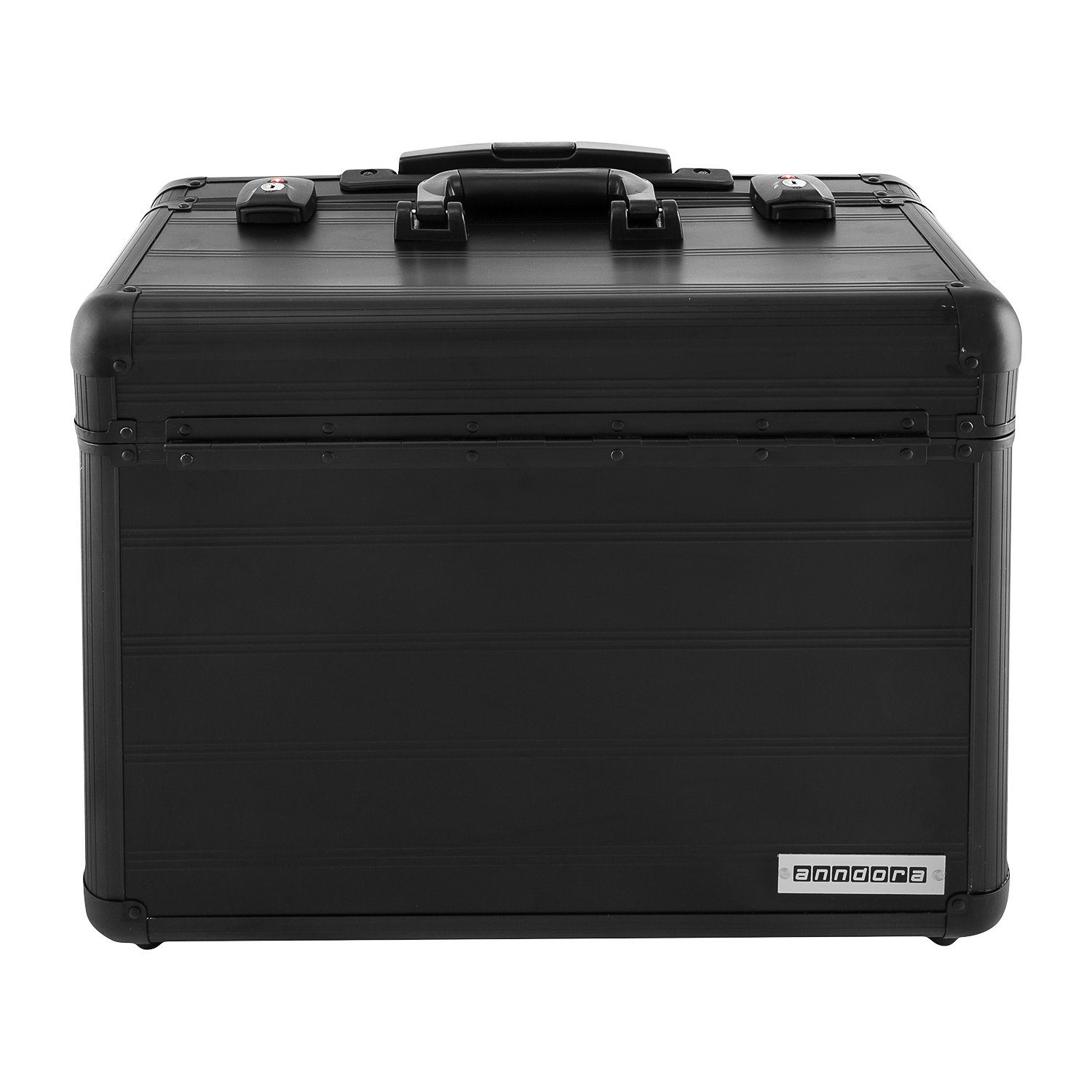 anndora Pilotenkoffer Trolley Koffer mit, 2 Rollen, TSA, Schloss und Leichtlaufrollen