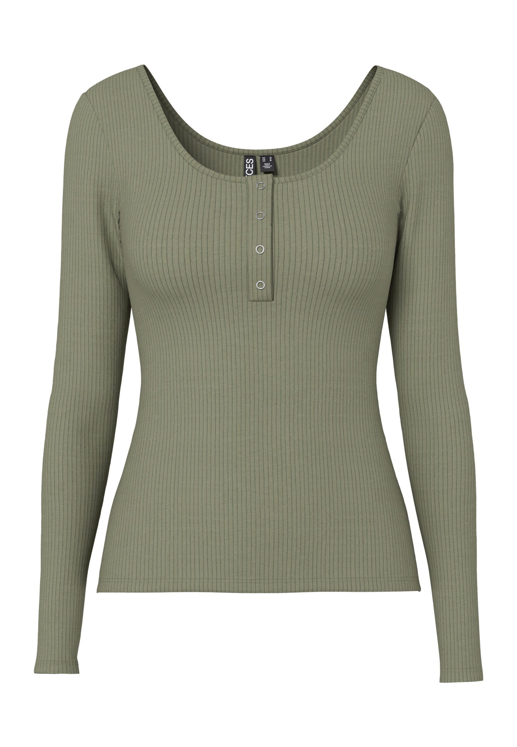 pieces Langarmshirt Kitte (1-tlg) Plain/ohne Details günstig online kaufen