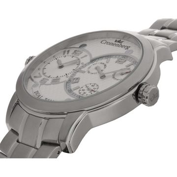Cronenberg Quarzuhr Eindrucksvolle Armbanduhr mit zwei Präzisionsquarz