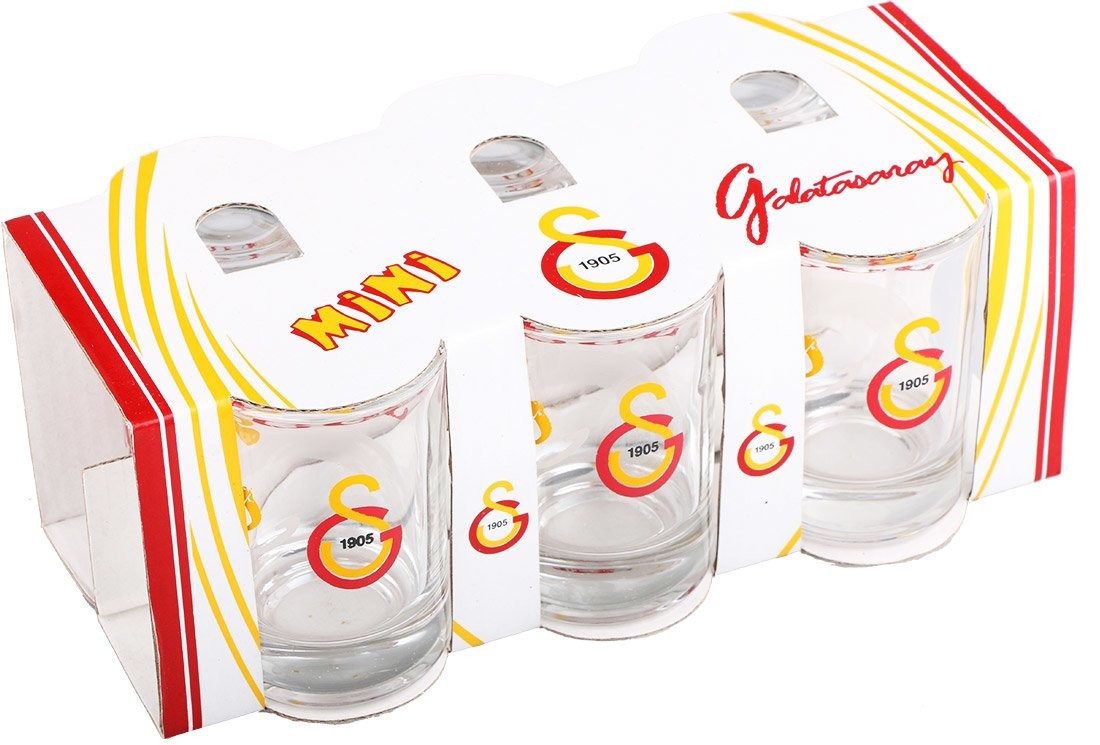 Dekonaz Gläser-Set Almina, Von Galatasaray lizenziertes Wasserglas