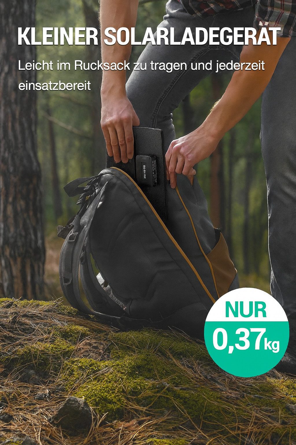 Blavor Solar Module, Monocrystalline, (Reliable Energy Supply Solar Charger, Solar Panel with 24% Higher Efficiency), Portable Design and Versatile Charging on the Go