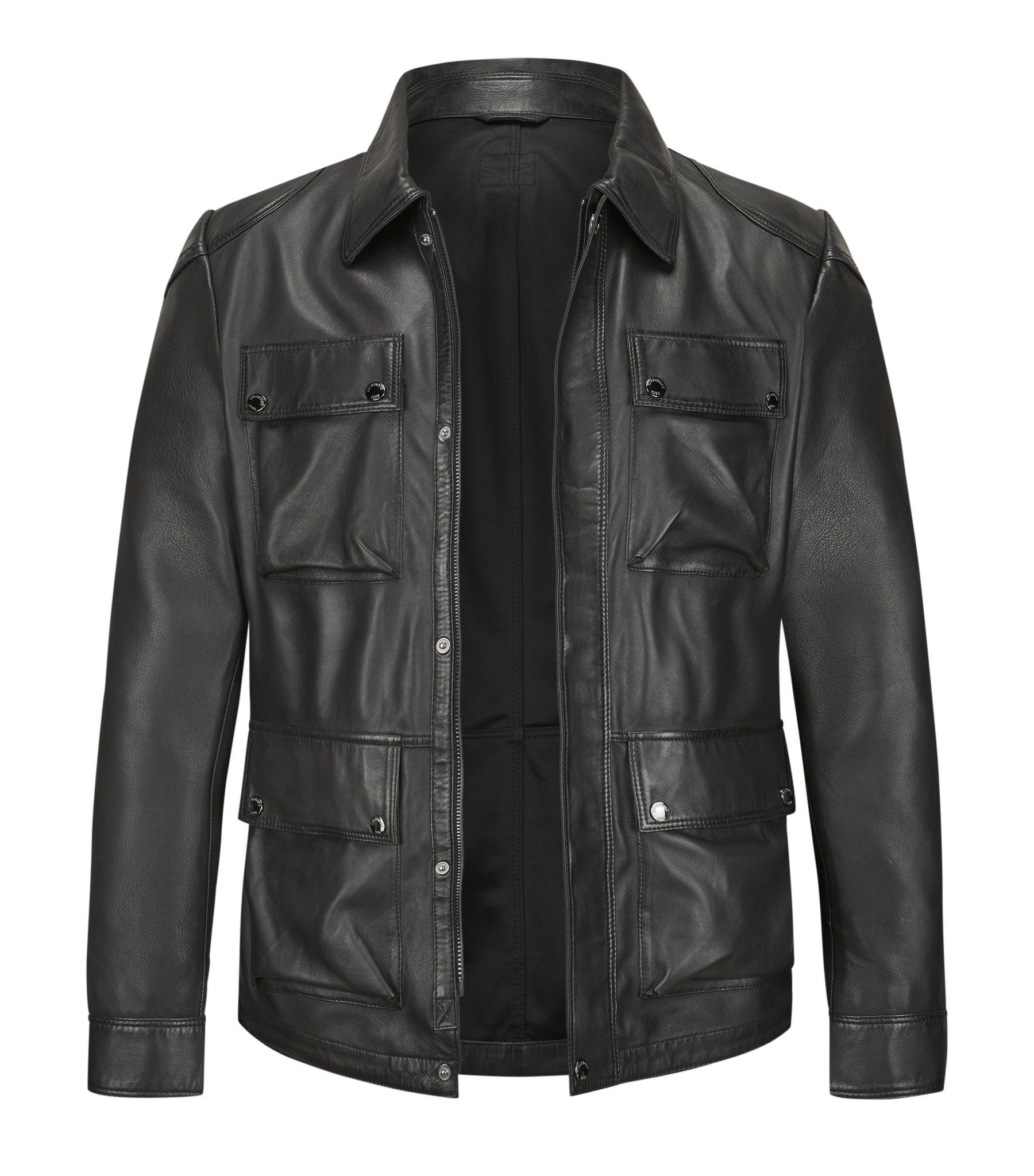 Milestone Lederjacke MSAlexis aus Lammleder mit aufgesetzte Taschen