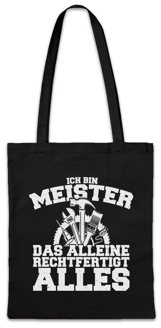 Beuteltasche Meister Handwerker Stofftasche Maurer Schreiner Beruf Handwerk Zunft
