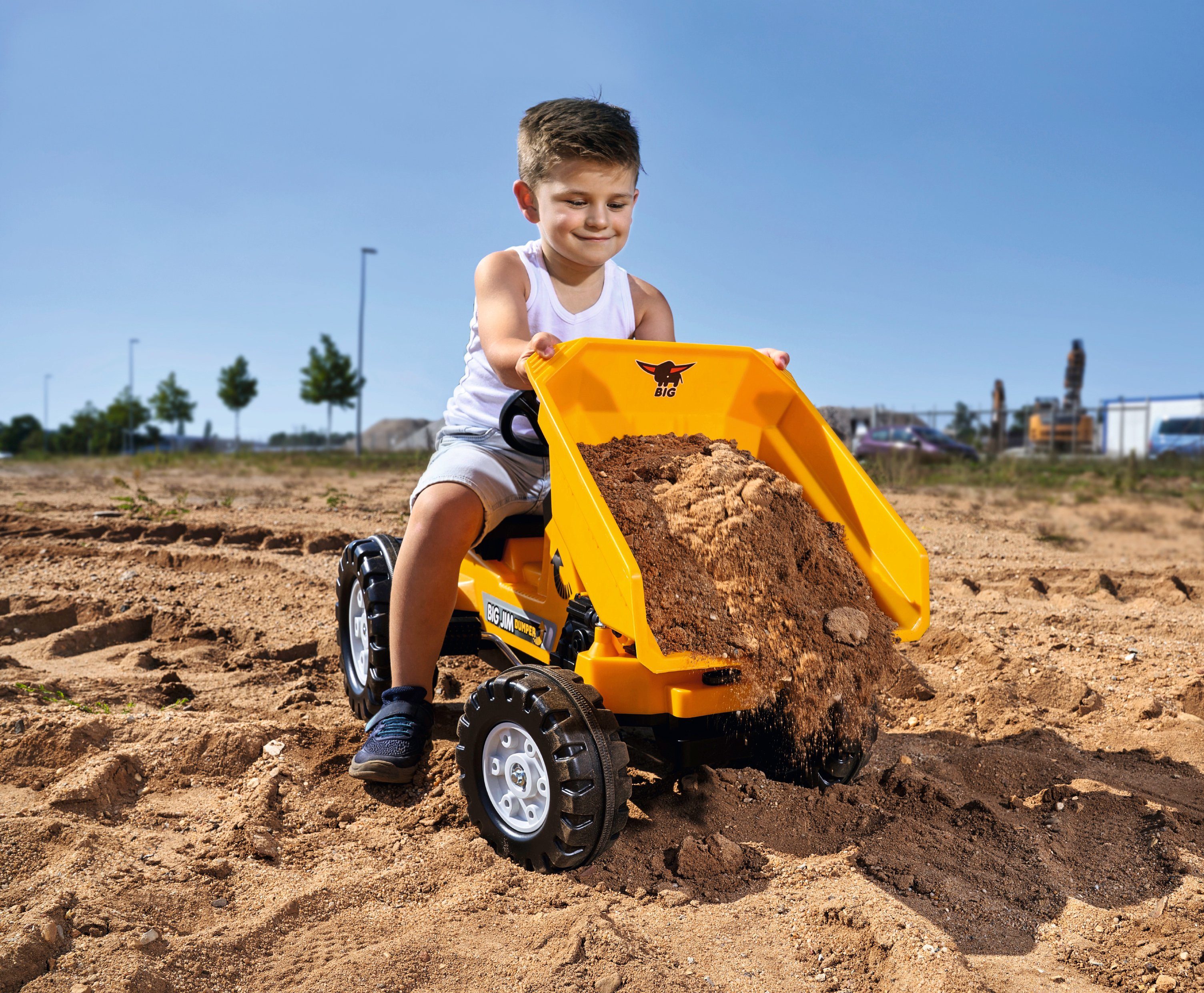 BIG Trettraktor BIG-Jim-Dumper, BxTxH: 46x54x94 cm günstig online kaufen