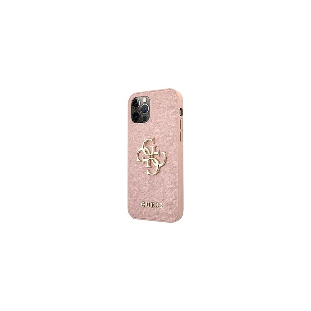 Guess Handytasche GUHCP12M4GMGPI Hard Cover Pink für iPhone 12 / 12 Pro