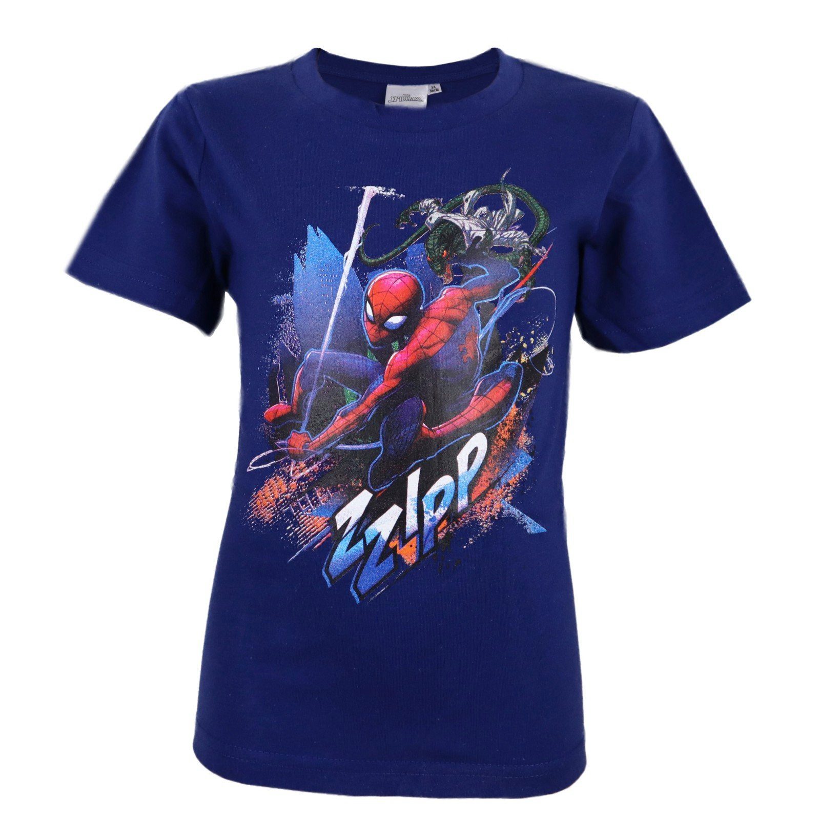 Kinder Kids (Gr. 92 - 146) MARVEL T-Shirt Spiderman Lizard Kinder Shirt Gr. 98 bis 128, 100% Baumwolle