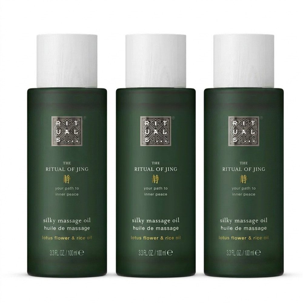 Rituals Massageöl Rituals The Ritual Of Jing Massage Oil 3er Set, Vorteilspack mit drei Massageölen für entspannende Pflegemomente