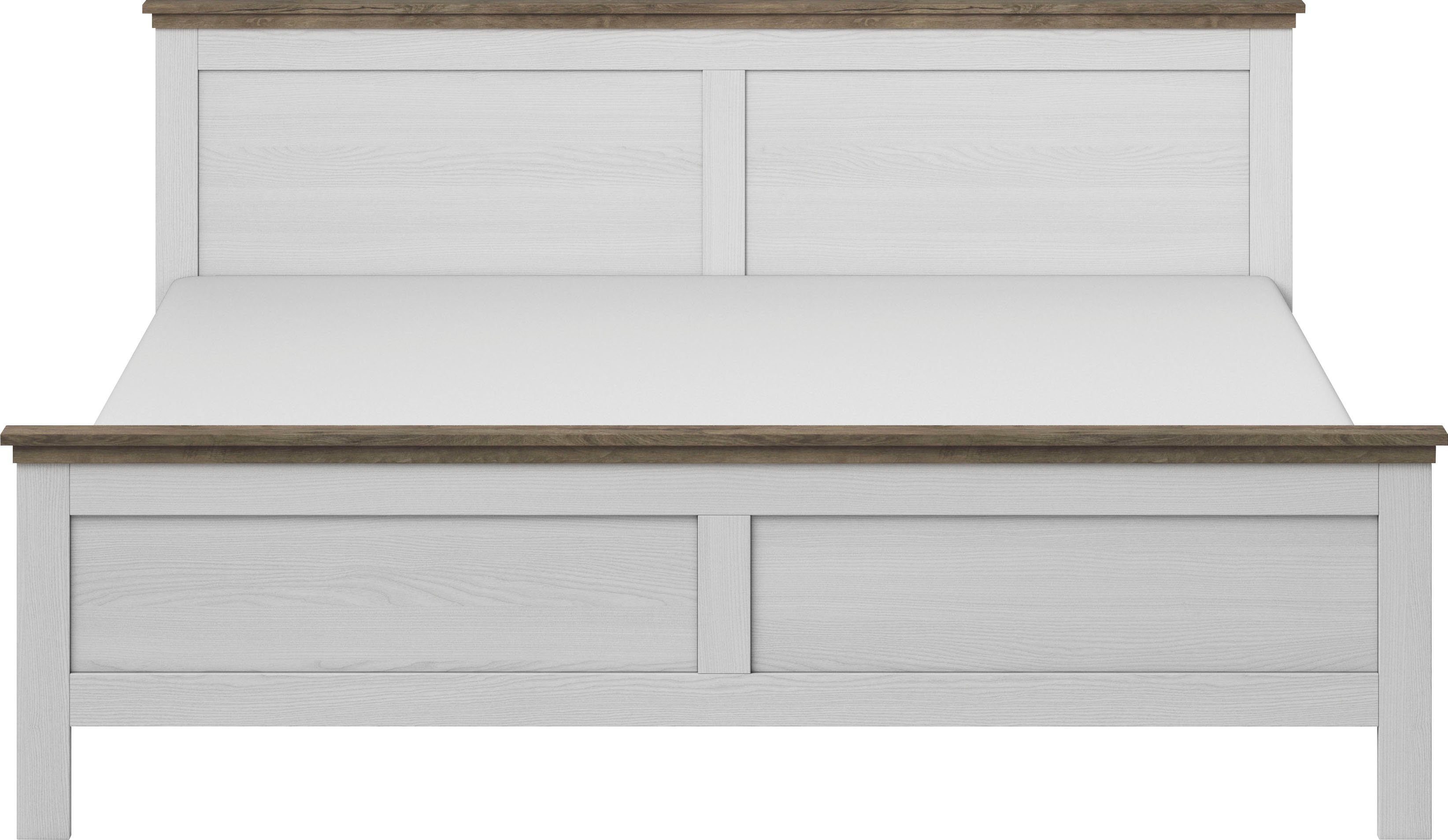 Home affaire Bettgestell Evora, Landhausstil, Doppelbett, günstig online kaufen