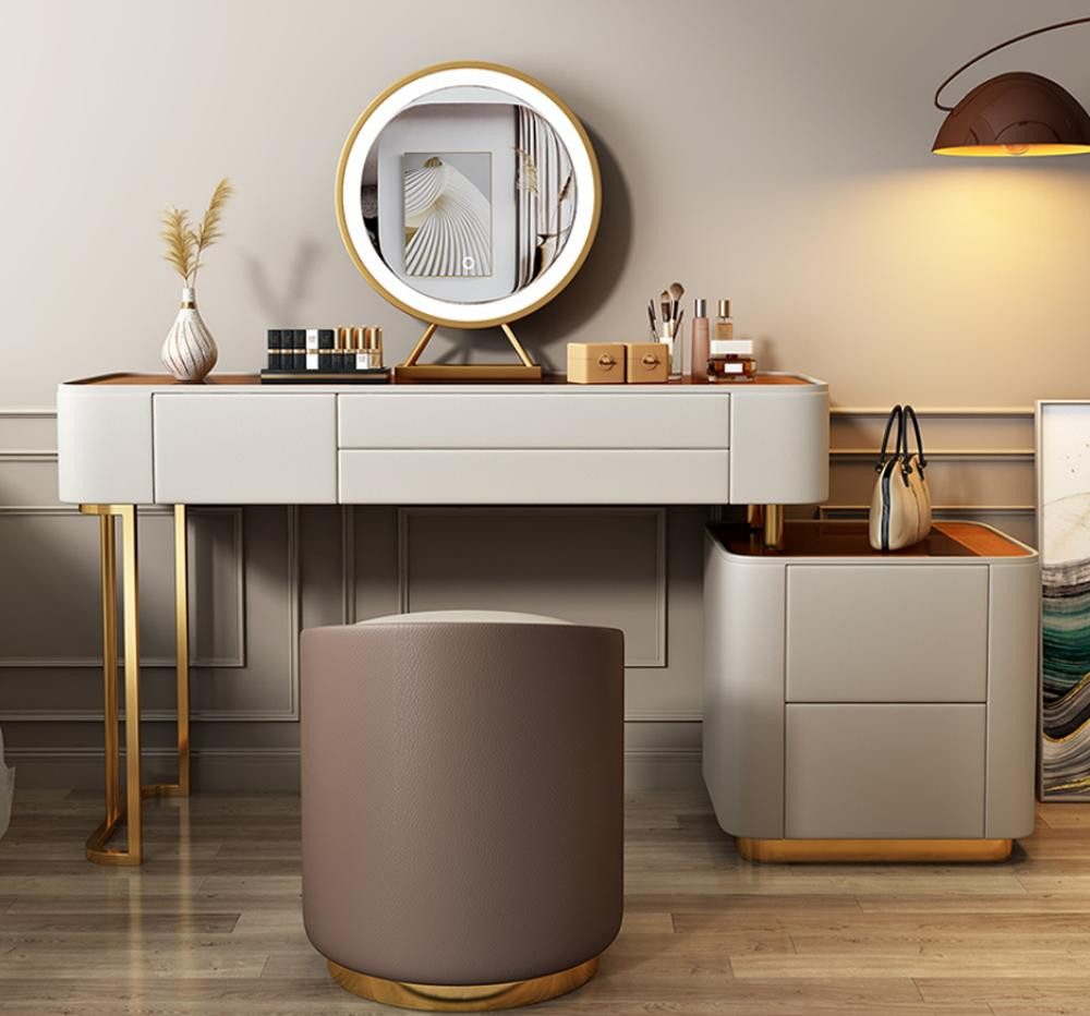 JVmoebel Schminktisch Stilvoller Weißer Schminktisch Mit Schubladen Designer Frisierkommode (1-St., Nur Schminktisch), Made in Europa