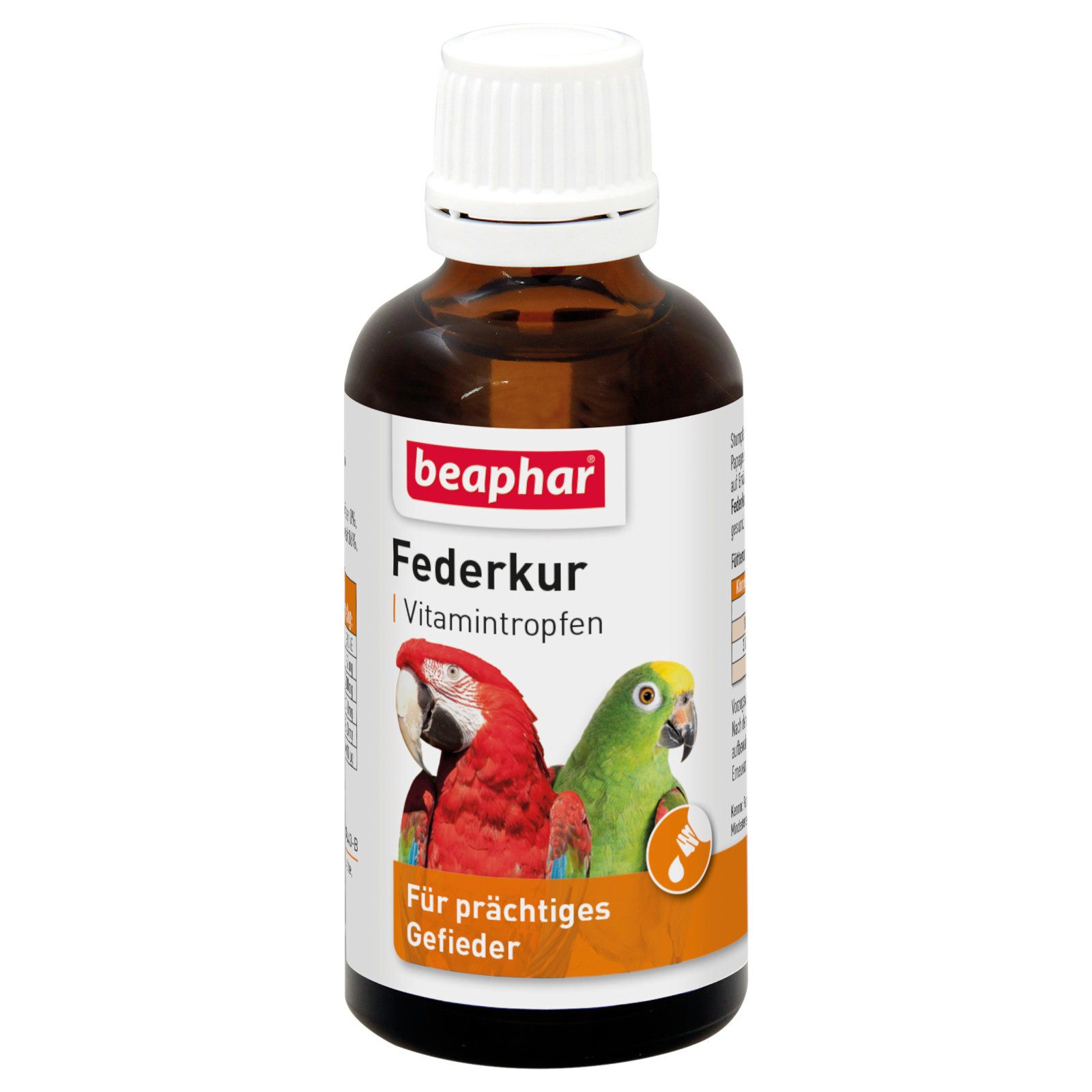 beaphar Federkur Paganol, 50 ml, Nahrungsergänzungsmittel für: Vögel