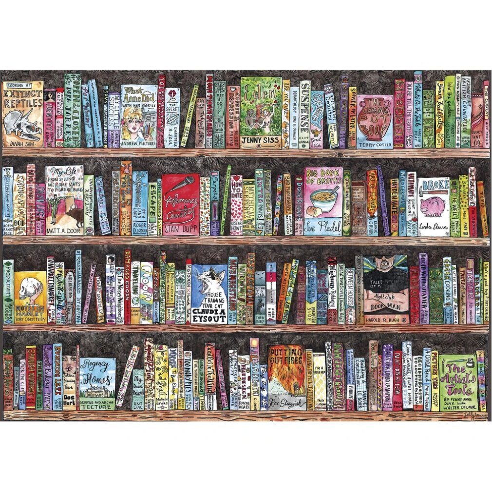 GIBSONS Puzzle GIBSONS Puzzle Wortspiele des Autors 1000 Teile, Puzzleteile
