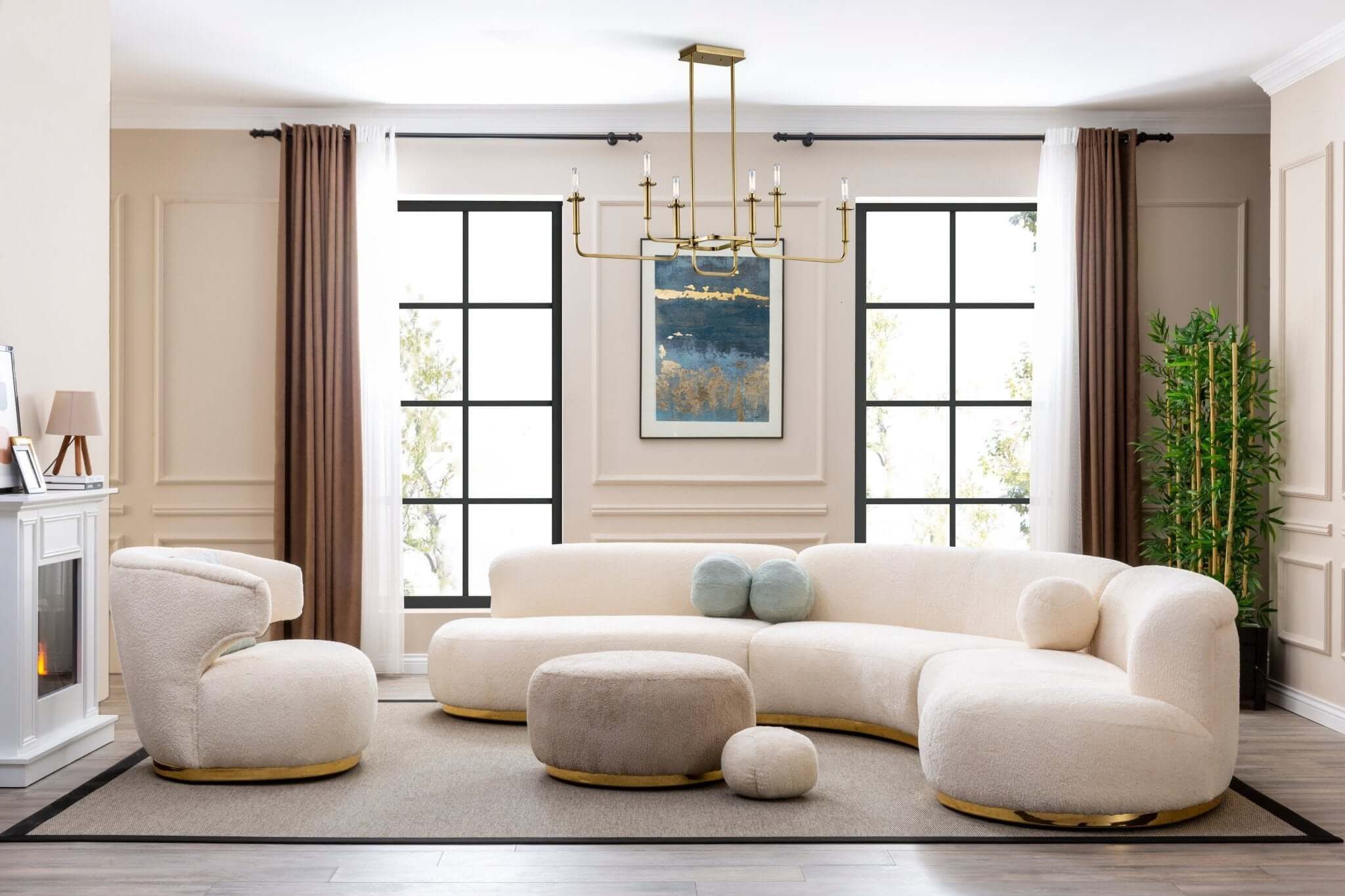 Nobelaa Sofa Moderne Eckgarnitur - Wohnzimmergarnitur "Amelia" + Sessel + H günstig online kaufen