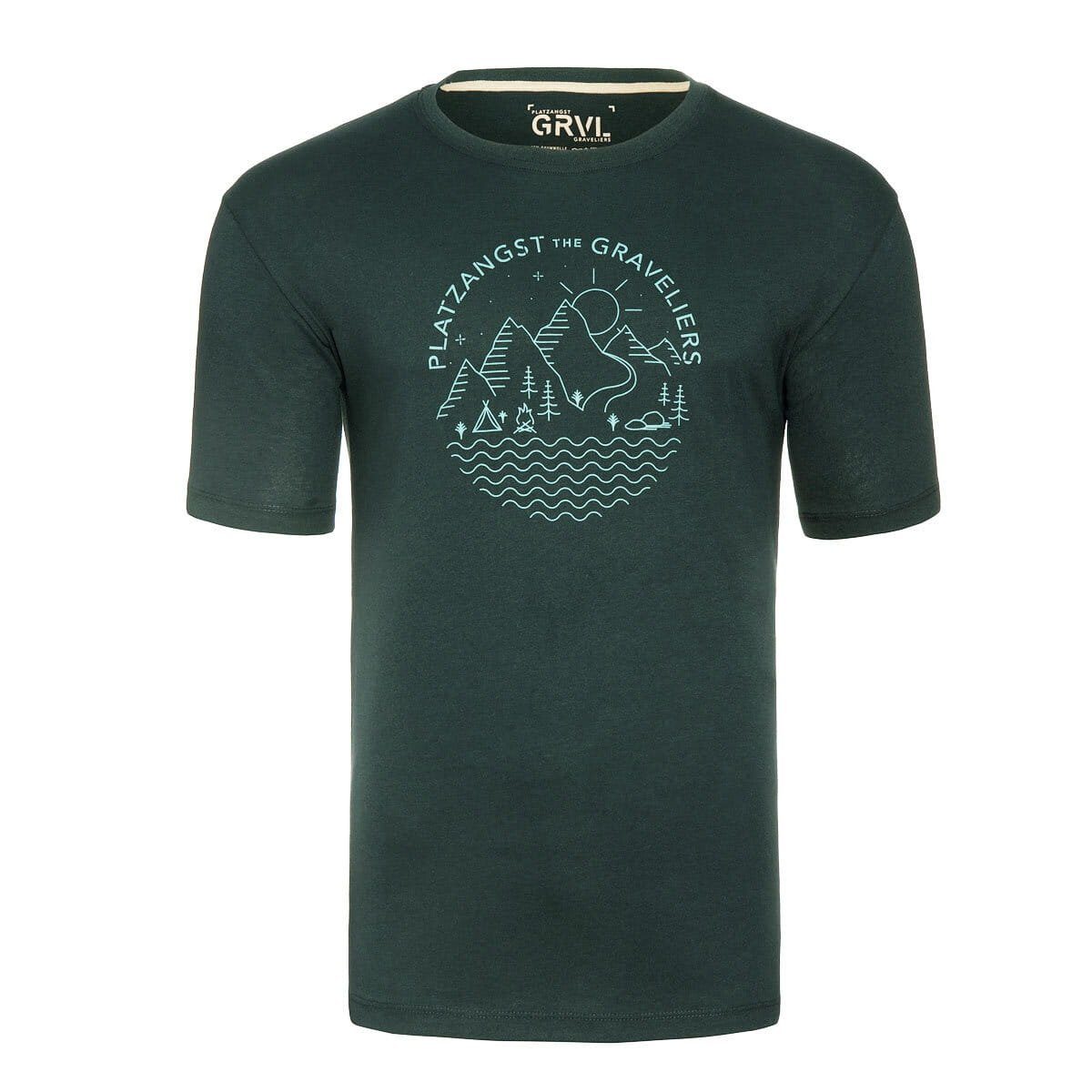 Platzangst T-Shirt T-Shirts (1-tlg) Grün - XS- T-Shirt Platzangst Graveliers