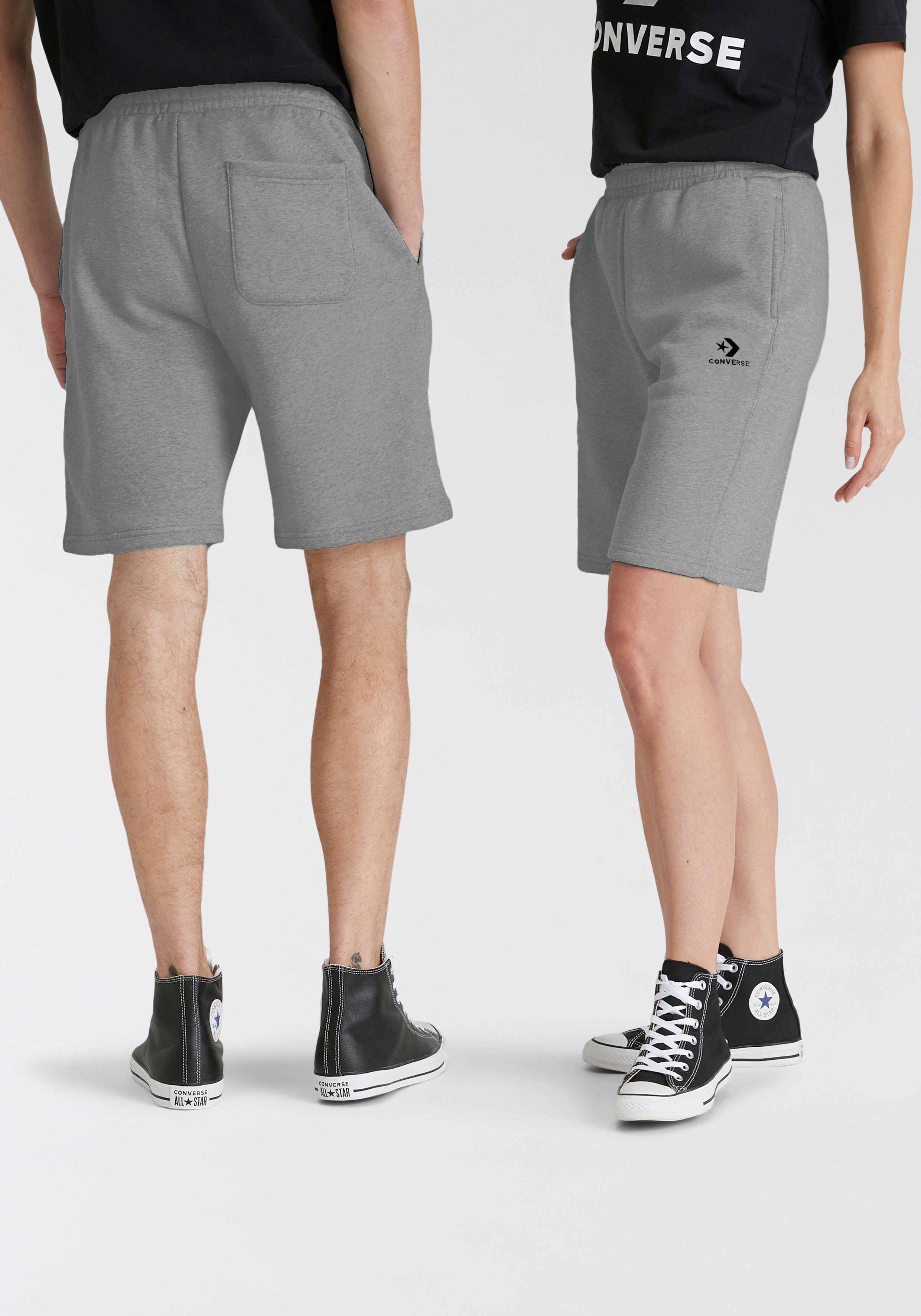 hellgrau CHE Sweatshorts (1-tlg) GO-TO CONVERSE STAR EMBROIDERED Converse