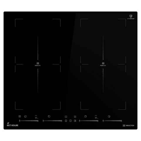 KKT KOLBE Induktions-Kochfeld IND5904FZ, 59cm / Autark / 4 Zonen / Flex-Zone / Touch / LED / BBQ-Funktion