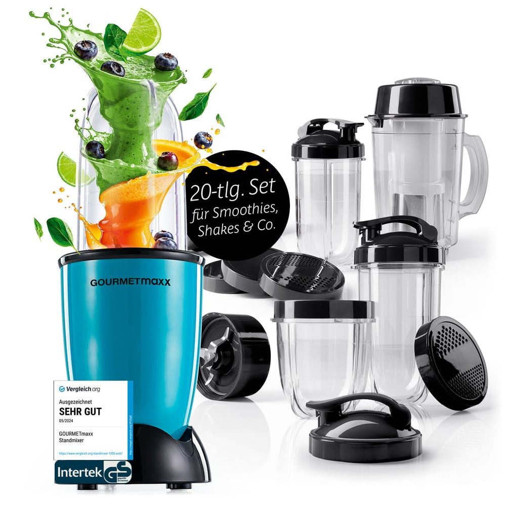 Standmixer Mixer Mr. Magic 19-tlg. 400W grün/schwarz