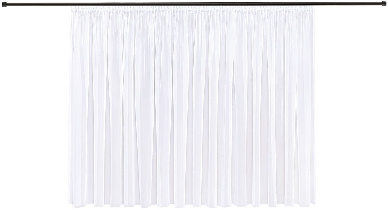 Gerster Gardine Laura (1 St), Smokband, transparent, Voile, Elegante Voile Grundware