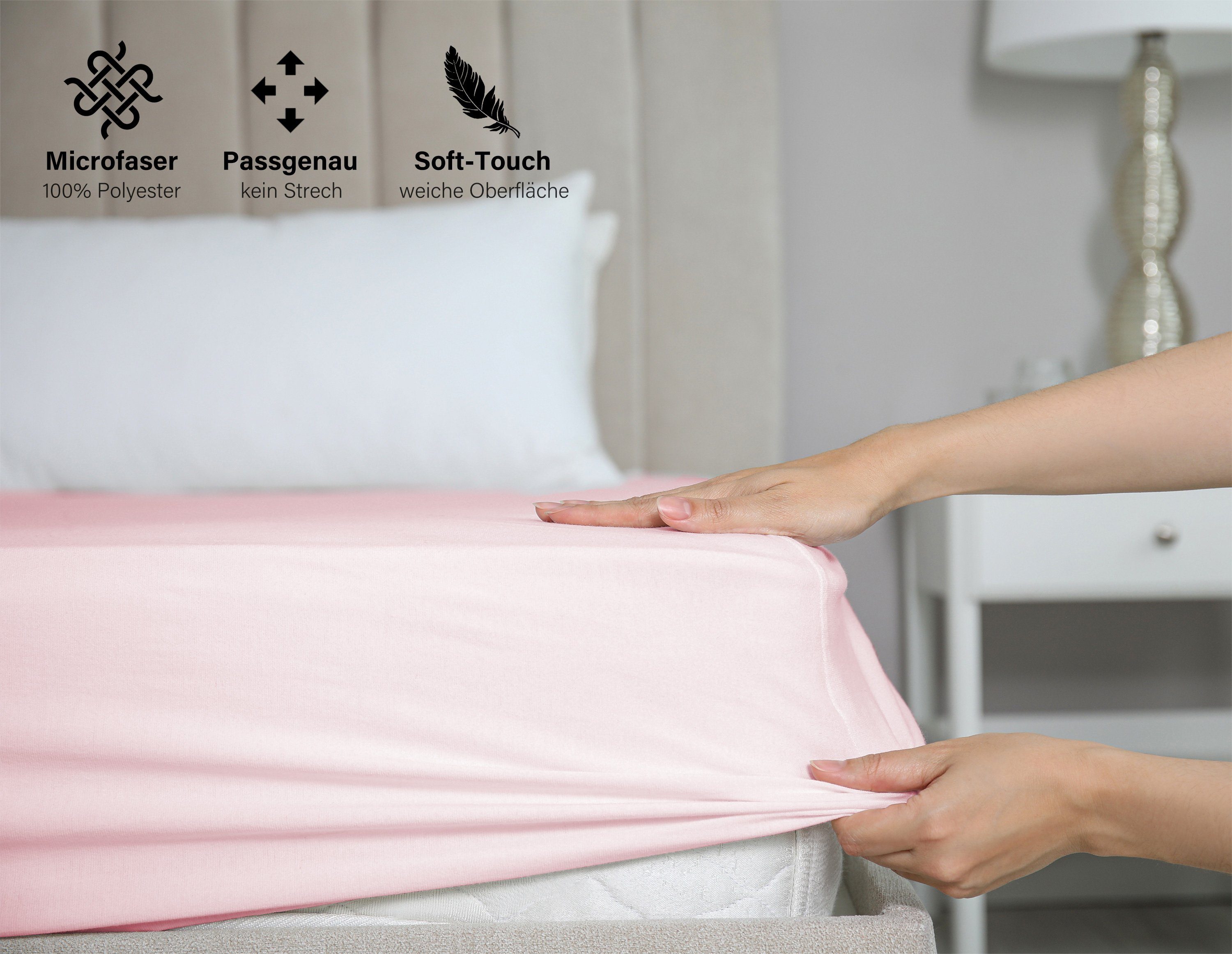 Beautex Spannbettlaken Mikrofaser Spannbetttuch Bettlaken, Premium Mikrofas günstig online kaufen