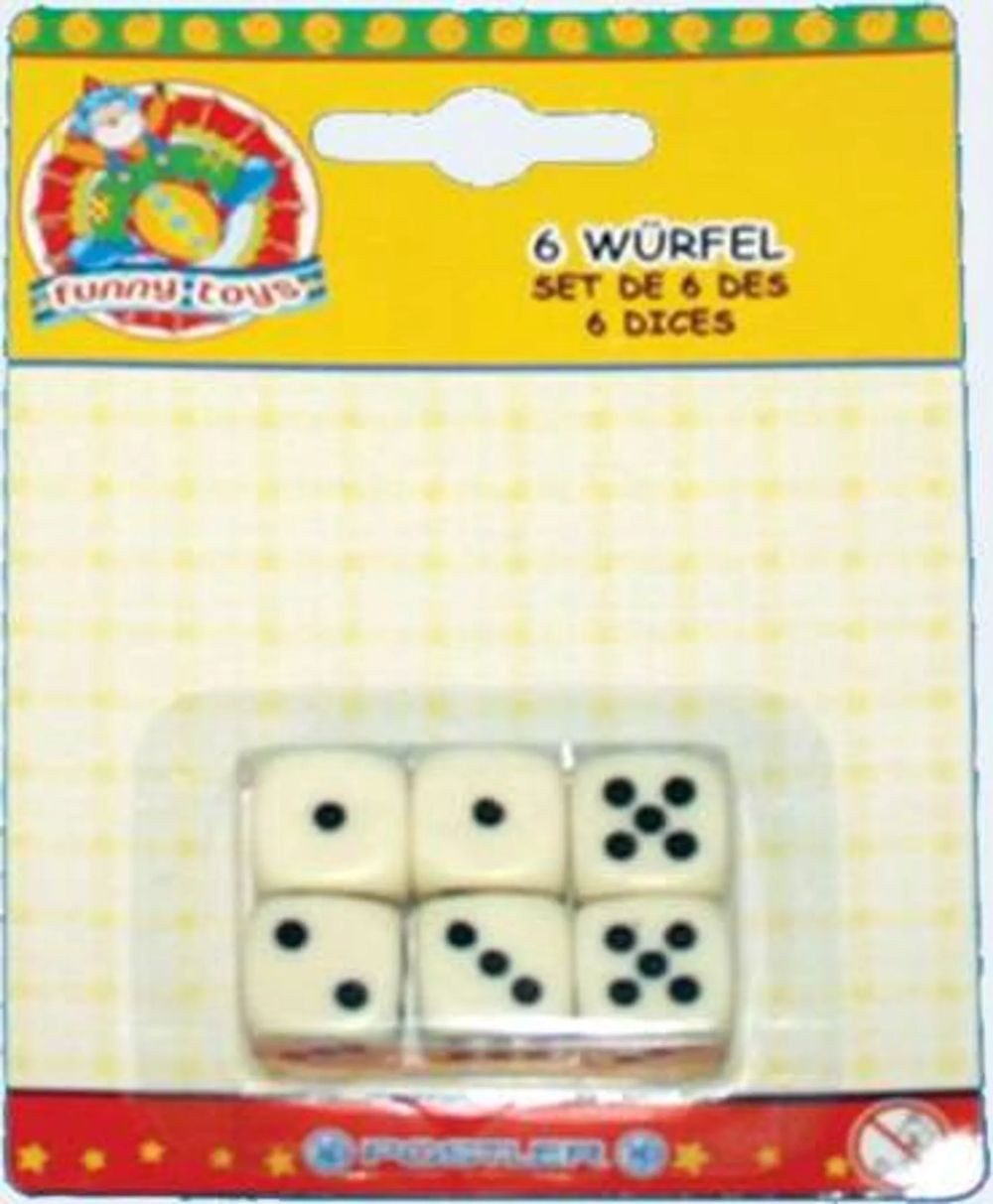 POSTLER HANS GMBH & CO. KG Spiel Ersatzwürfel, Würfel ca. 16mm (1,6 cm) Augenwürfel, Spielwürfel, Würfelset, Brettspiel Zubehör, Gesellschaftsspie