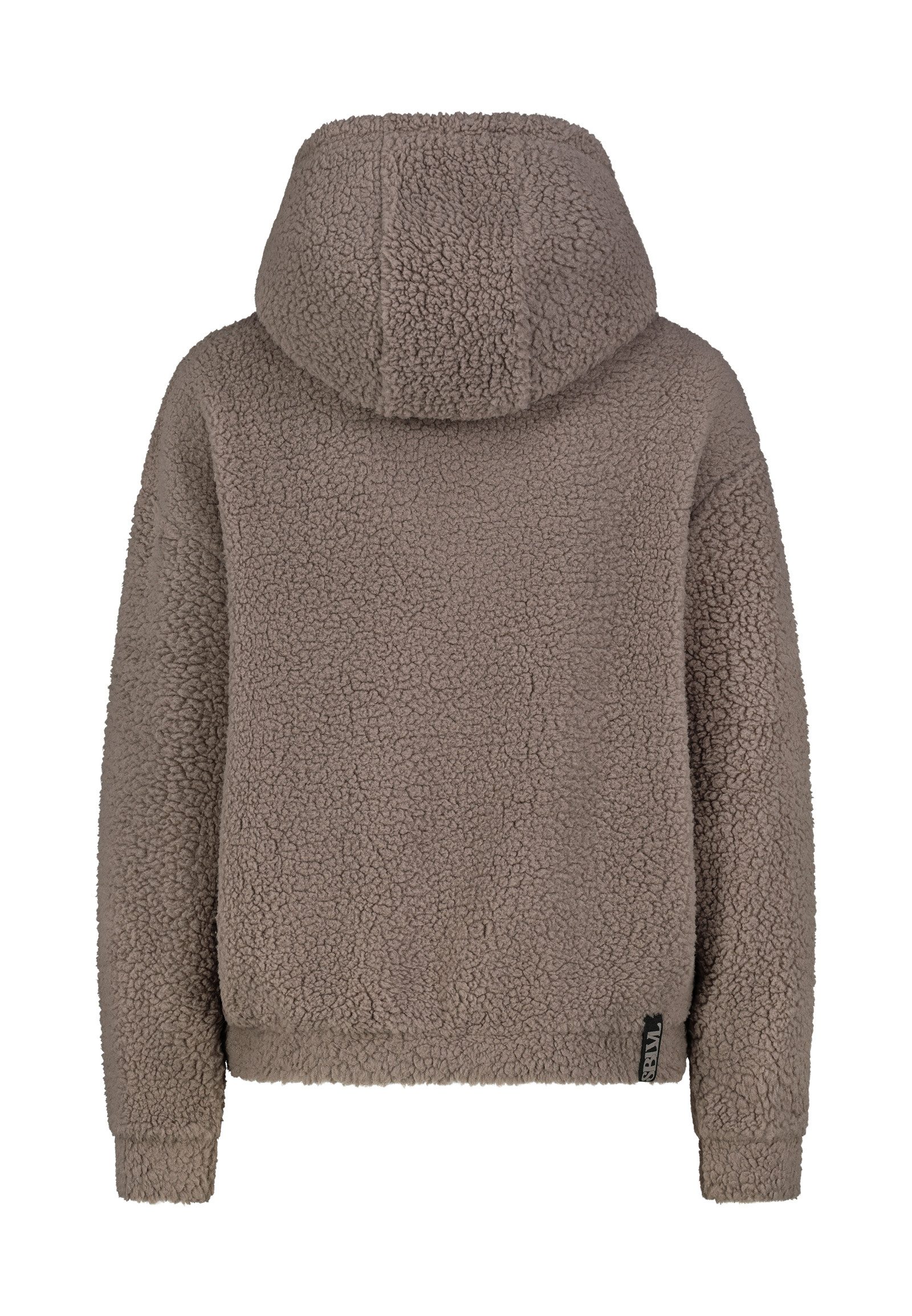 SUBLEVEL Fleecepullover Damen Teddyfleece Hoodie mit Kapuze und Stickerei F günstig online kaufen