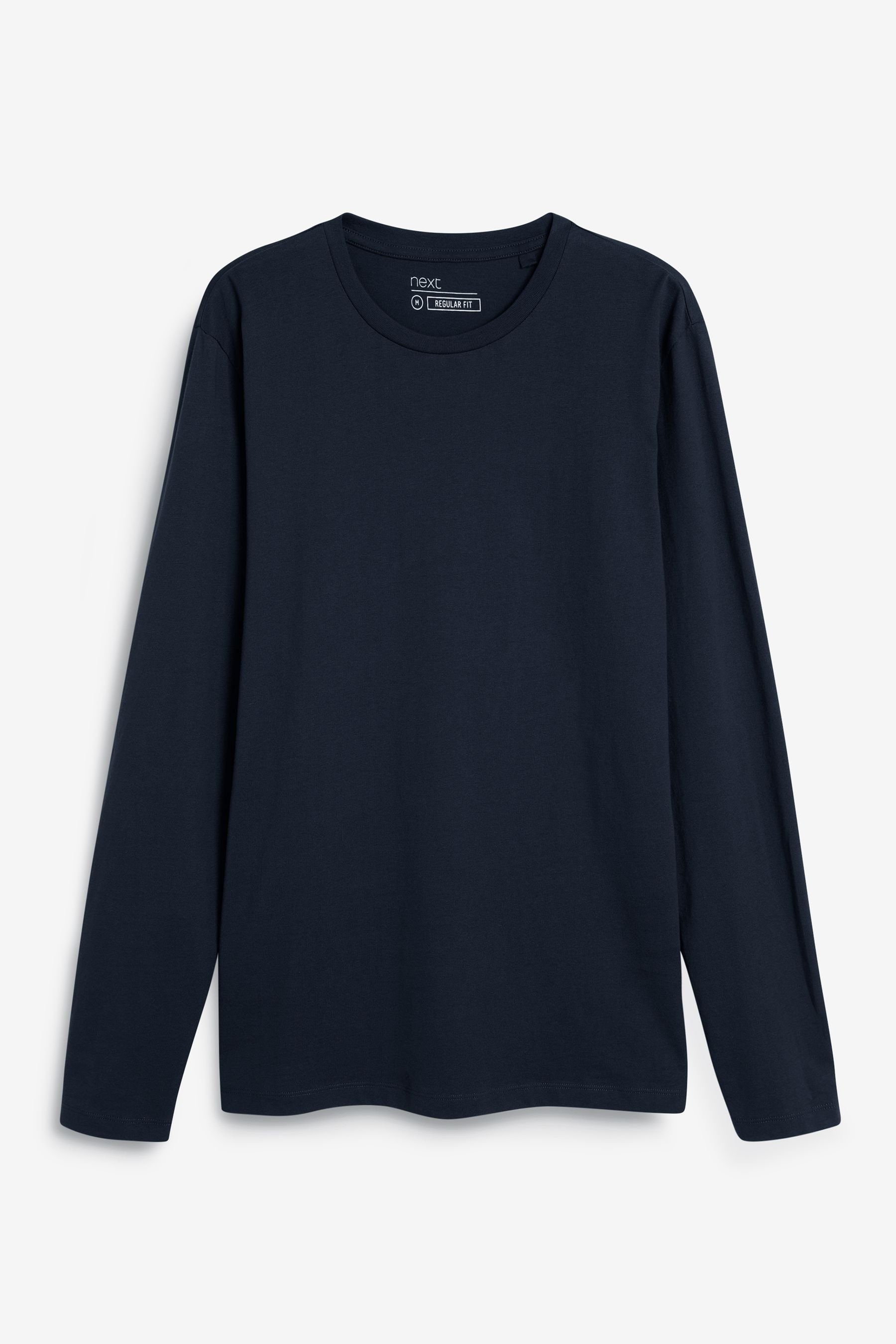 Next Langarmshirt Rundhalsshirt – Slim Fit günstig online kaufen