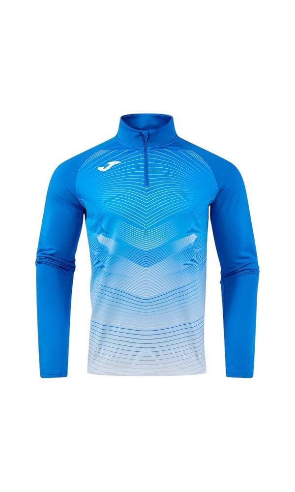 Langarmshirt Elite XII Sweatshirt (optimale Bewegungsfreiheit, 1/4 Zip) blau Herren