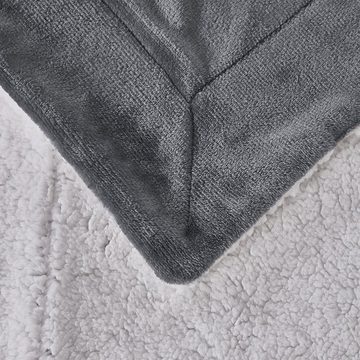 Wohndecke Dicke Kuscheldecke Flauschig Grau 150x200 cm, Rnemitery