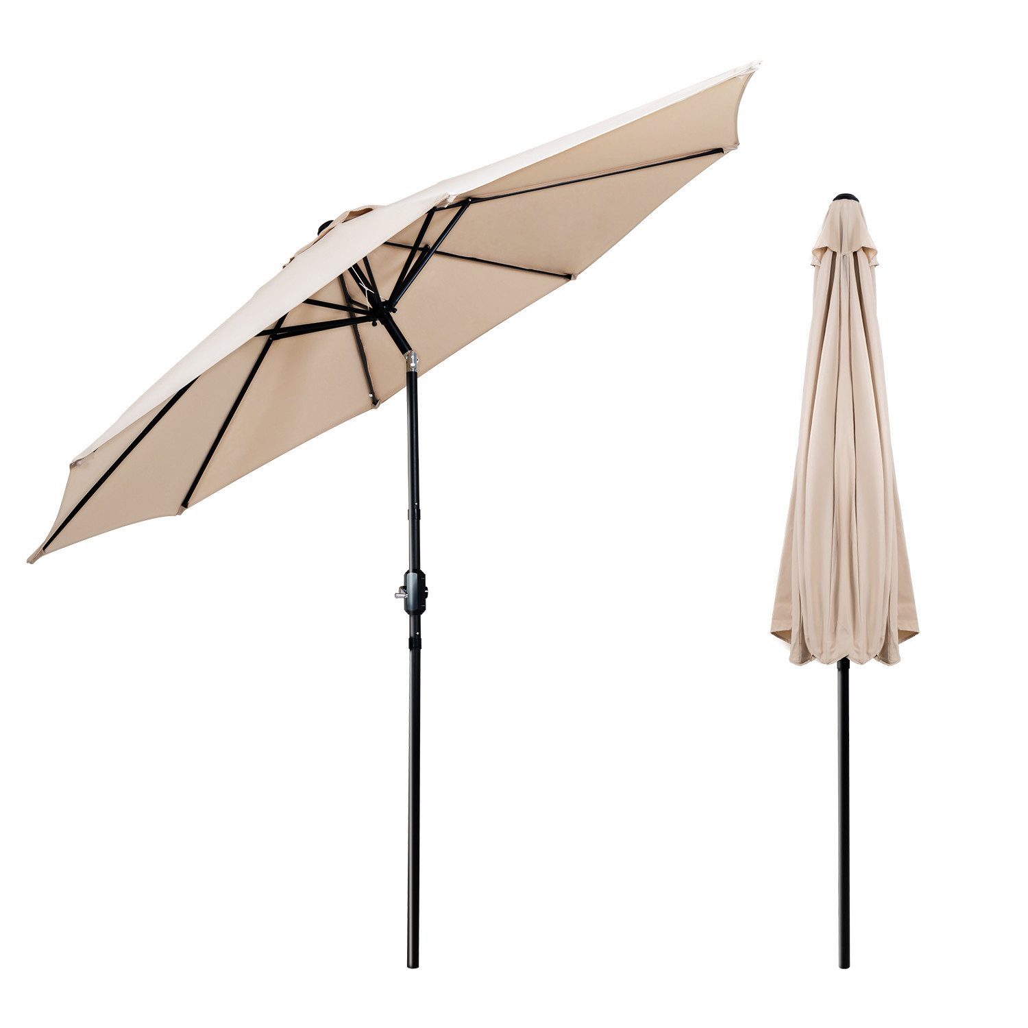 Puluomis Sonnenschirm Balkonschirm Strandschirm Marktschirm Gartenschirm günstig online kaufen
