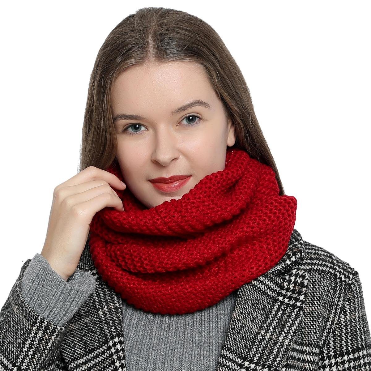 Dondon Schal Damen Winterschal Rundschal Schal 1 St Schlauchschal Warm Und Weich Grobstrick Online Kaufen Otto