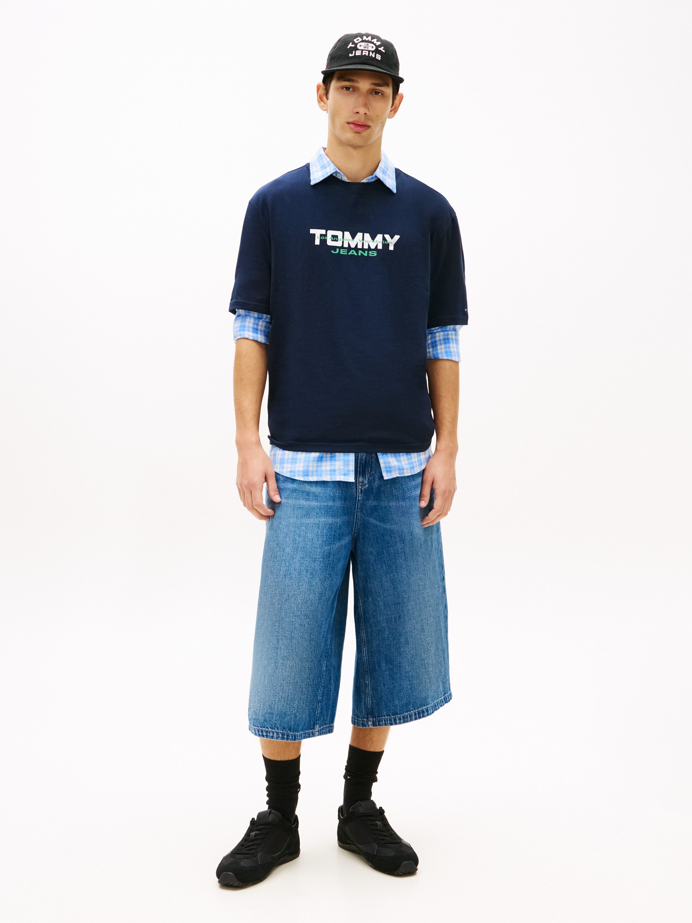 Tommy Jeans T-Shirt TJM 90S BLOCK Relaxed fit mit Rundhalsausschnitt