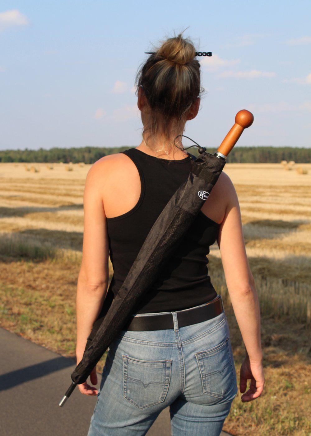iX-brella Stockregenschirm Stützschirm Selbstverteidigungsschirm super stabil, extrem-stabil