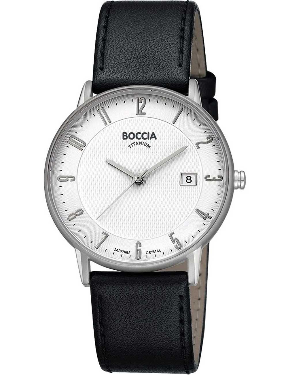 Boccia Quarzuhr Boccia 3607-04 Herrenuhr Titanium Saphirglas 39mm 5ATM Boccia 3607-04 Herrenuhr Titanium Saphirglas 39mm 5ATM