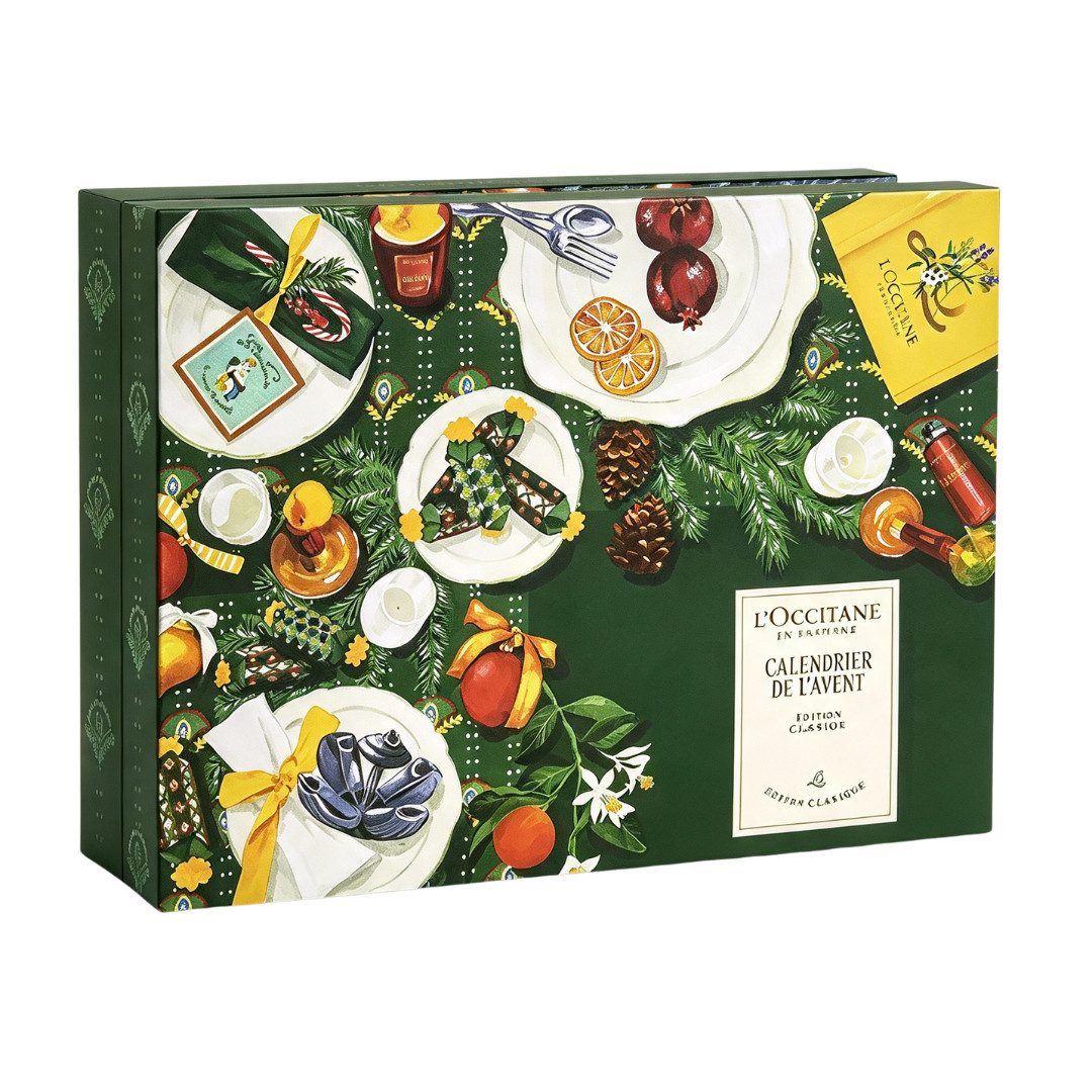 L'OCCITANE Adventskalender 2026 KLASSIK Beauty Frauen & Mädchen Kosmetik Weihnachtskalender (Set, 24-tlg), 24 Pflege Produkte Limitierte Edition Advent Kalender Damen Frau