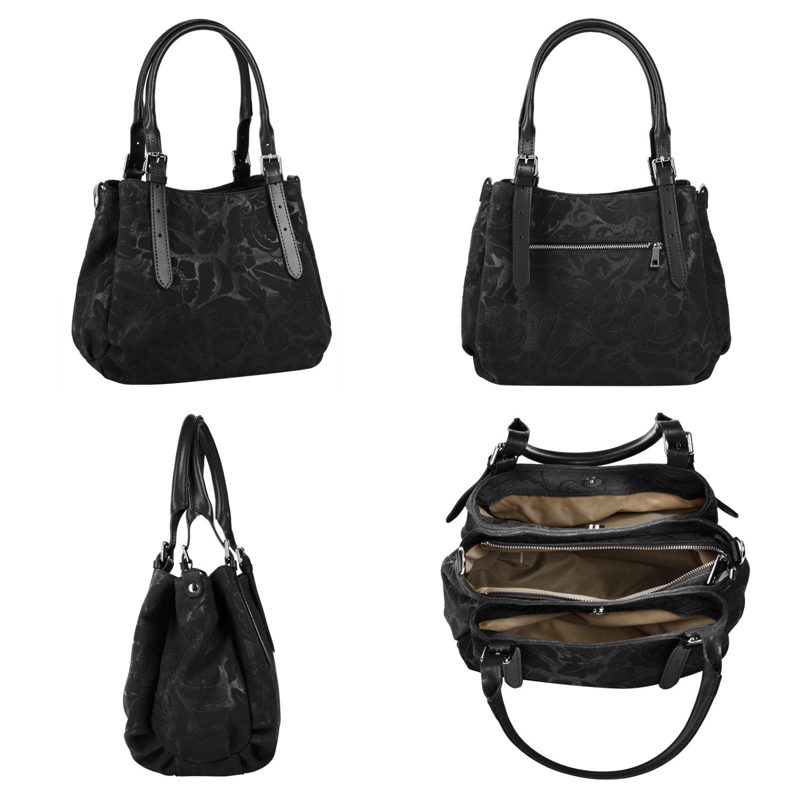 Samantha Look Henkeltasche, echt Leder, Made günstig online kaufen