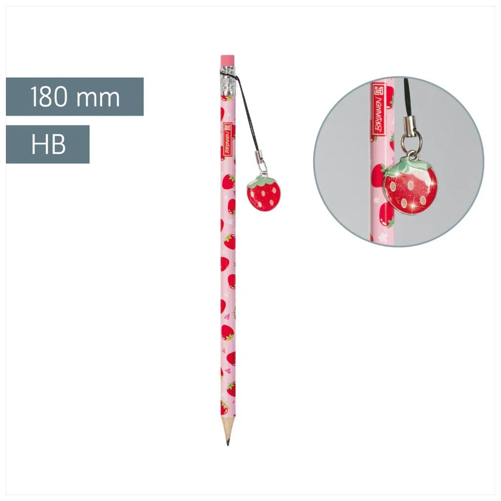 BRUNNEN Bleistift BRUNNEN Bleistift HB Fruity Love, 180 mm, zufälliges Design