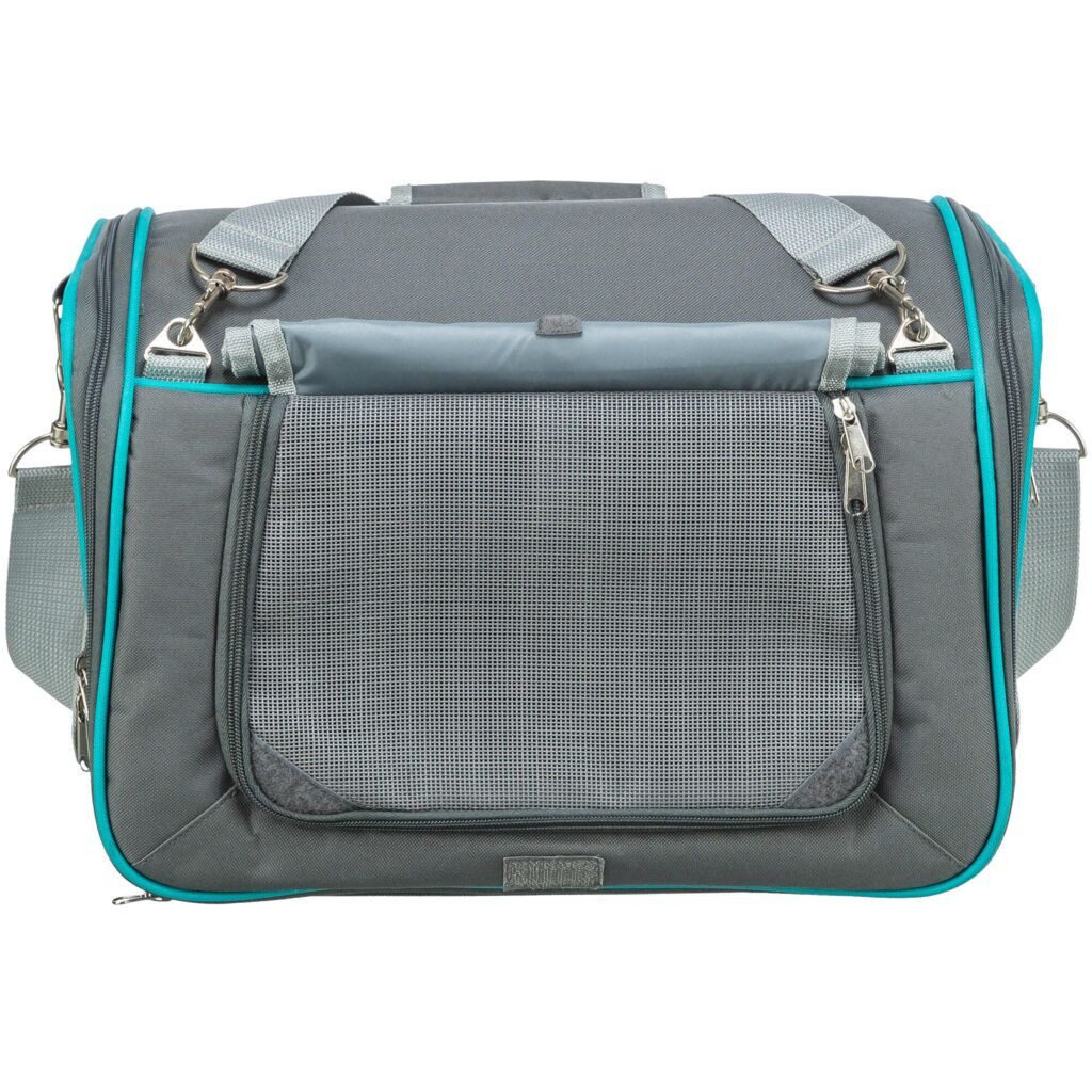TRIXIE Tiertransportbox Wohn- und Transporttasche Vicky - grau - 40 × 27 × 28 cm